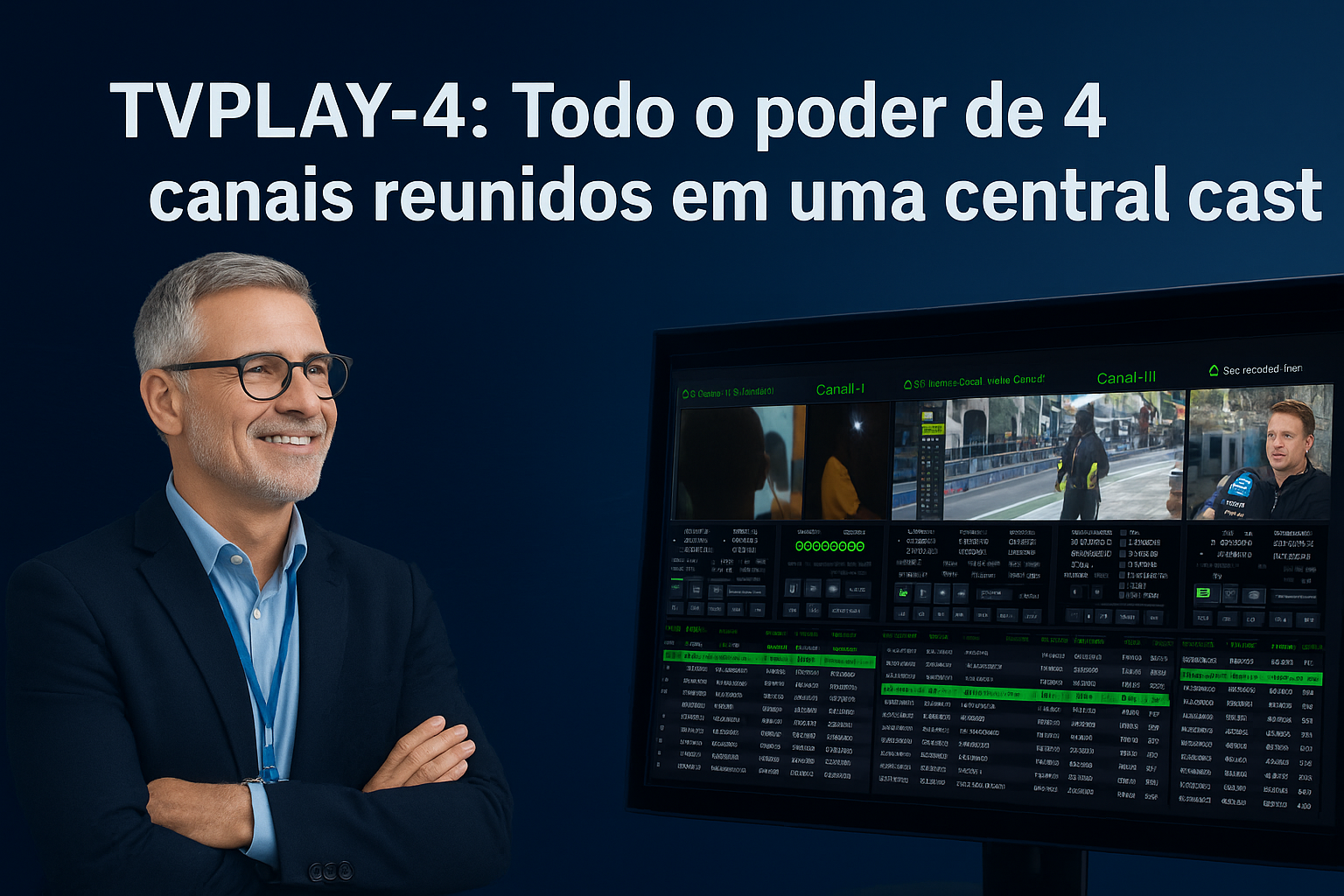 playout tvplay-4 central cast 4 canais